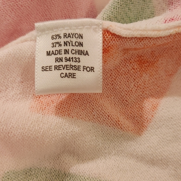 NWT Debra deRoo Pink and Green top - SZ Small - Picture 3 of 8